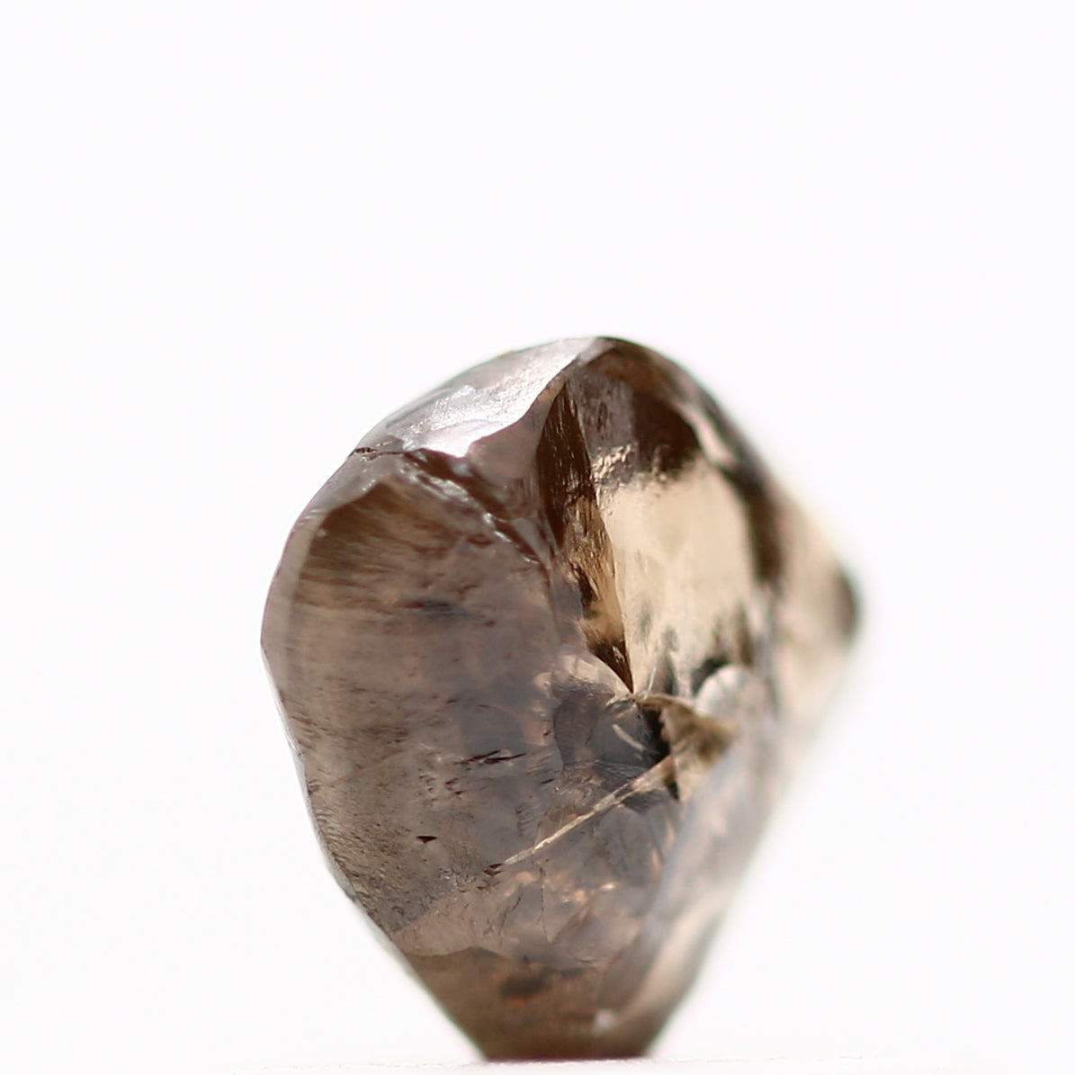 0.48 Carat Natural Cognac Brown Crystal Raw Rough Diamond 5 MM - Blackdiamond