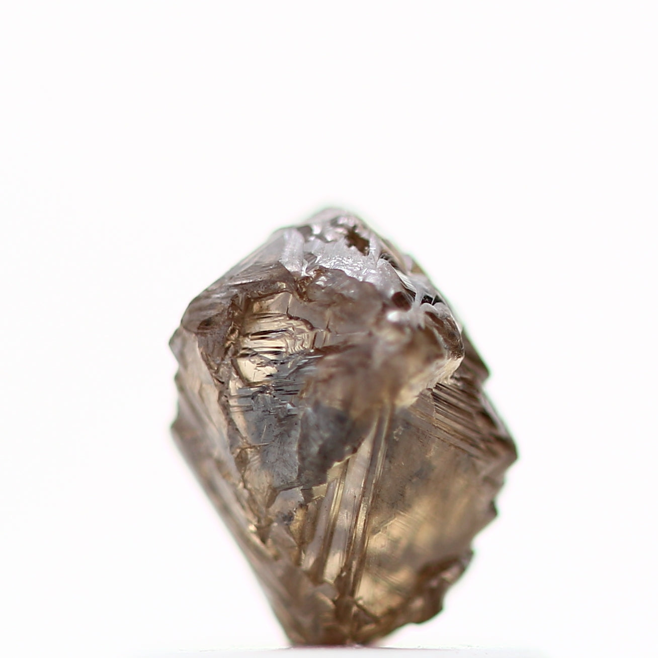 0.92 Carat Natural Cognac Brown Crystal Uncut Rough Diamond 5.5 MM - Blackdiamond