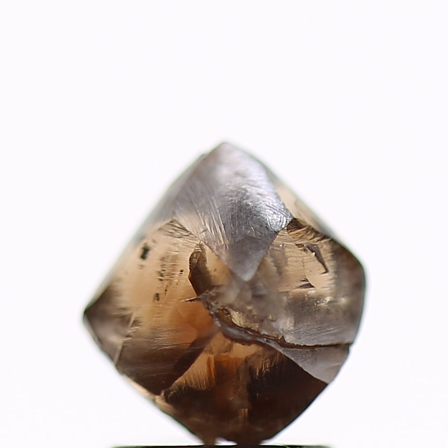 2.32 Carat Natural Fancy Cognac Brown Rough Diamond 6.63 MM