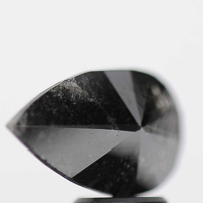 2.95 Carat Natural Black Pear Cut Diamond 14.50 MM