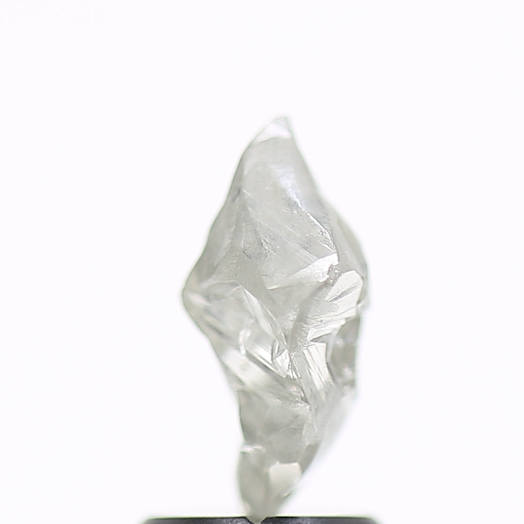 1.56 Carat Natural Fancy Grey Clear Rough Diamond 9.6 MM