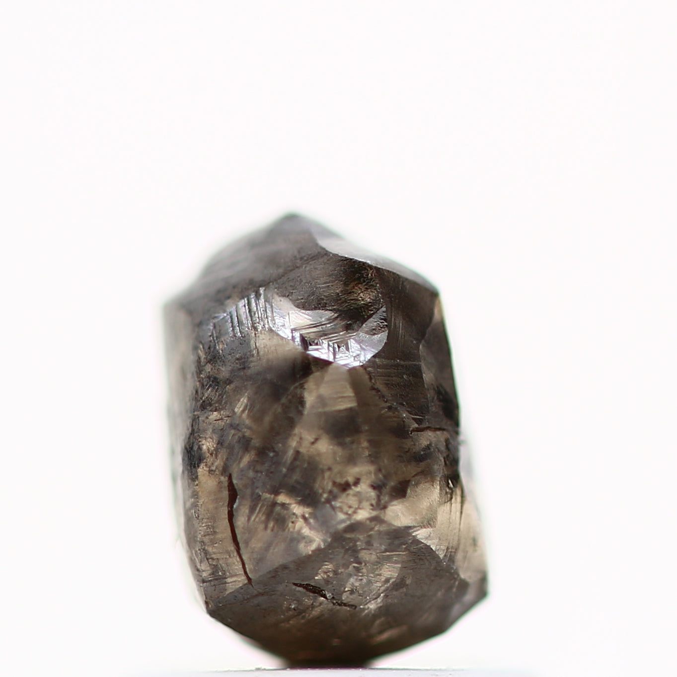 1.41 Carat Fancy Brown Crystal Uncut Rough Raw Diamond 6.30 MM - Blackdiamond