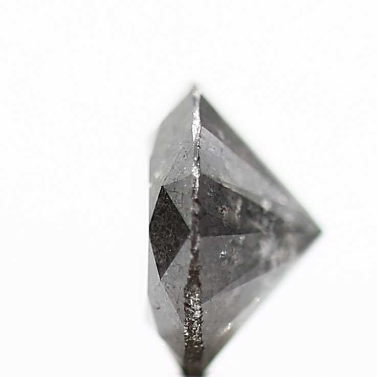 0.79 Carat Black Diamond Round Shape Salt and Pepper Diamond 5.8 MM - Blackdiamond