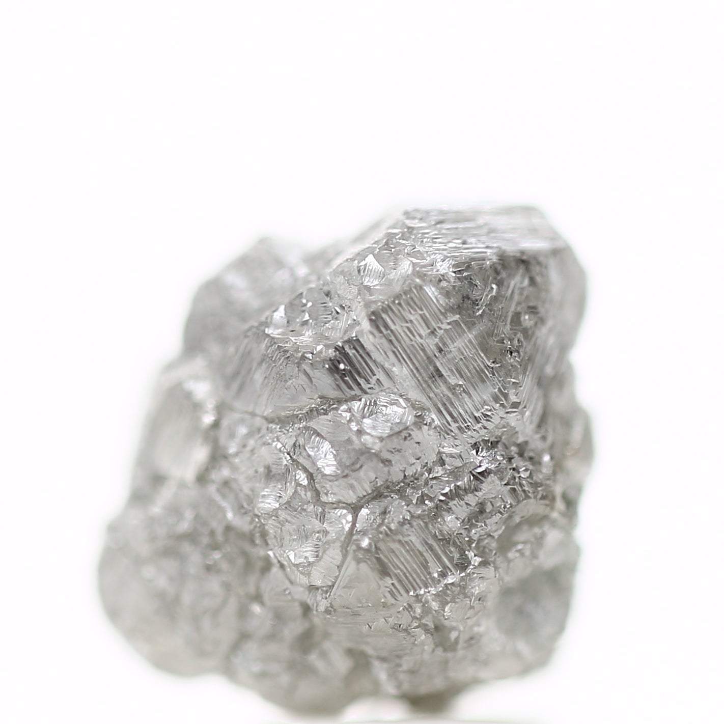 7.18 Carat Fancy Gray Rough Natural Diamond SD36 - Blackdiamond