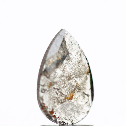 0.74 Carat Natural Pear Slice Gray Salt and Pepper Diamond SDM908