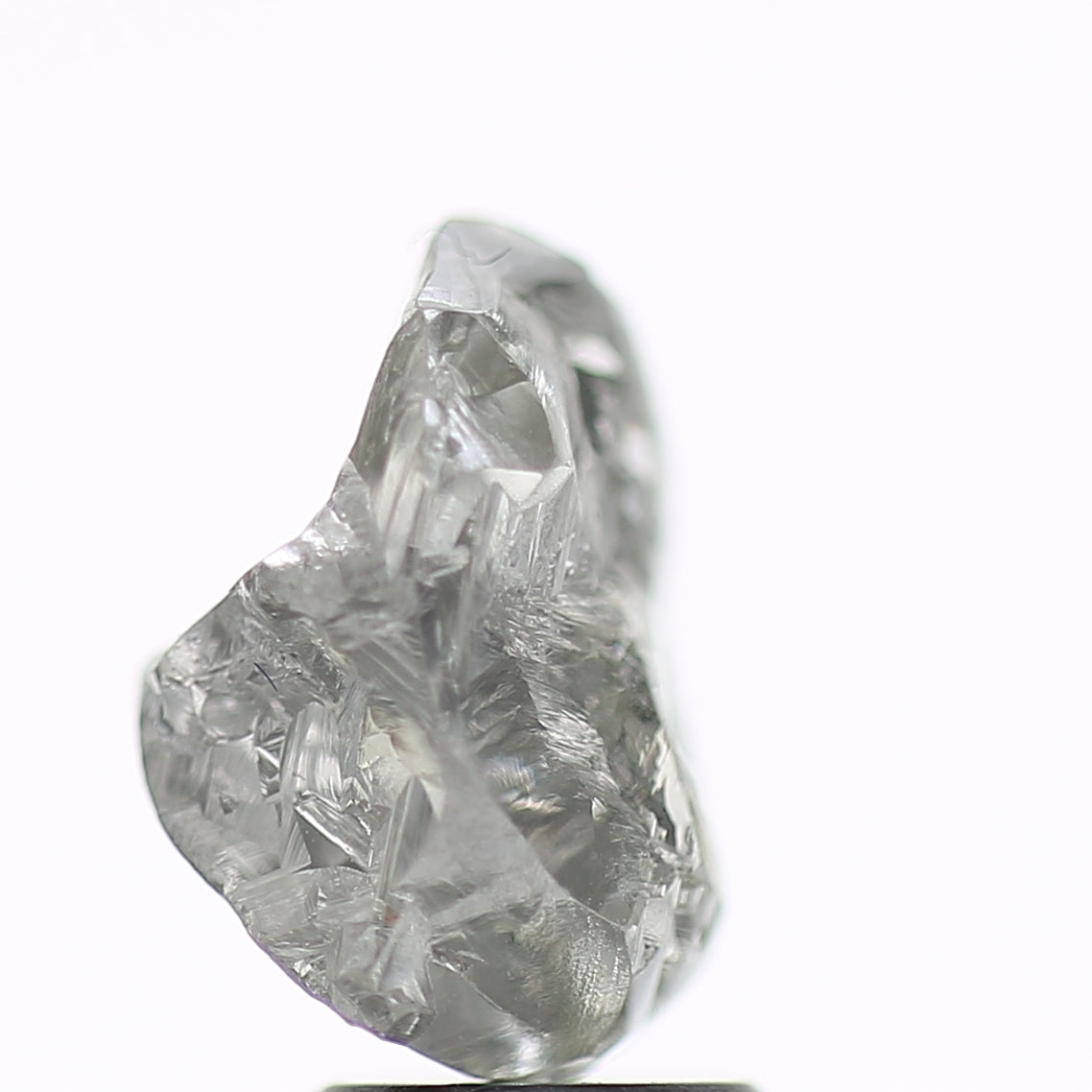 3.86 Carat Natural Fancy Grey Rough Diamond 11 MM
