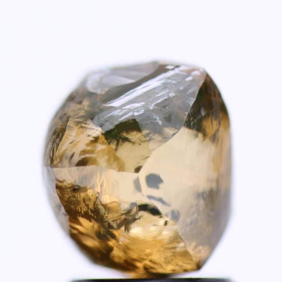 2.53 Carat Natural Fancy Champagne Rough Diamond 7.44 MM