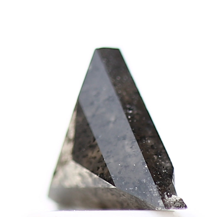 0.62 Carat 5 MM Natural Fancy Gray Triangle Salt and Pepper Diamond - Blackdiamond