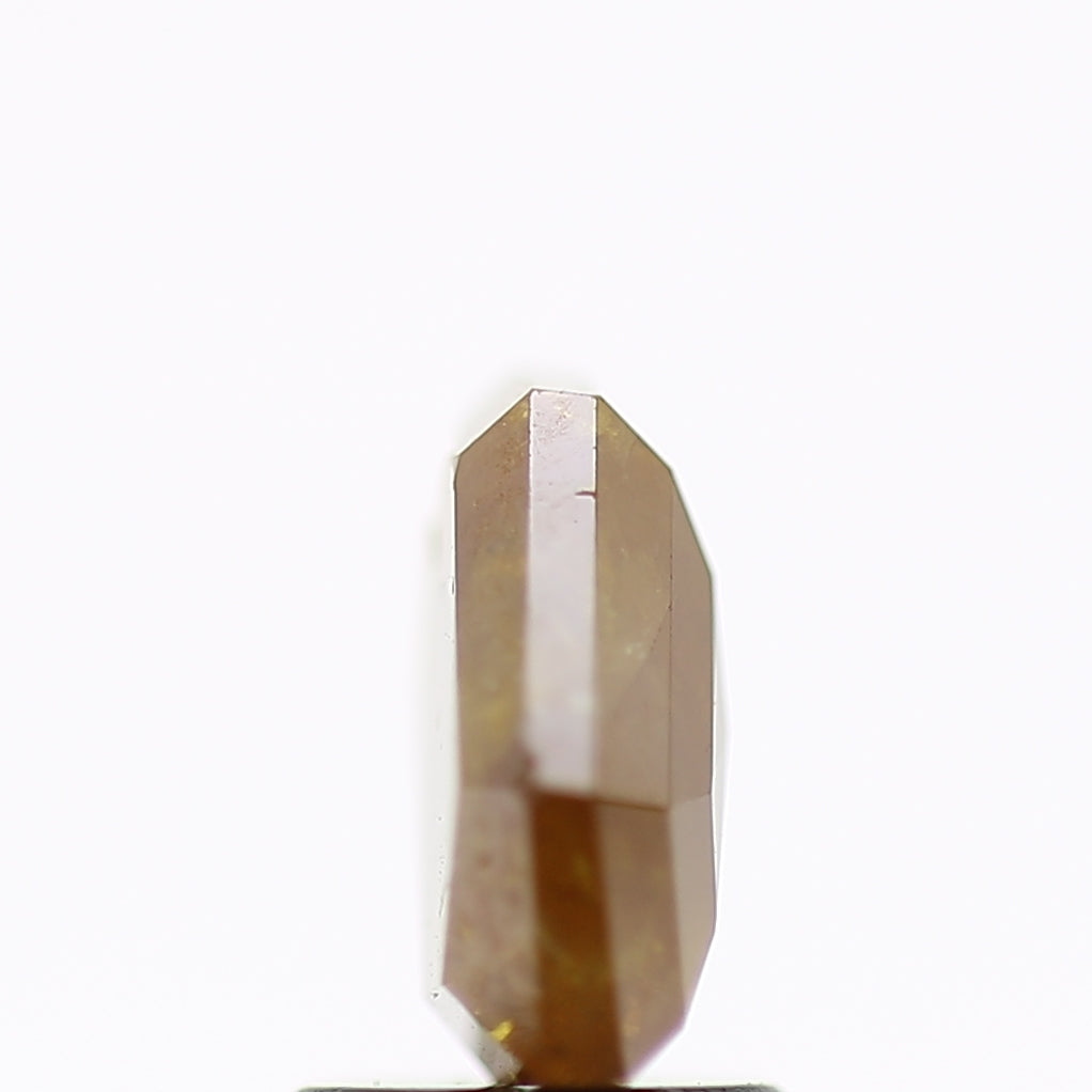 1.91 Carat Elongated Hexagon Salt and Pepper Diamond Yellow 10 MM