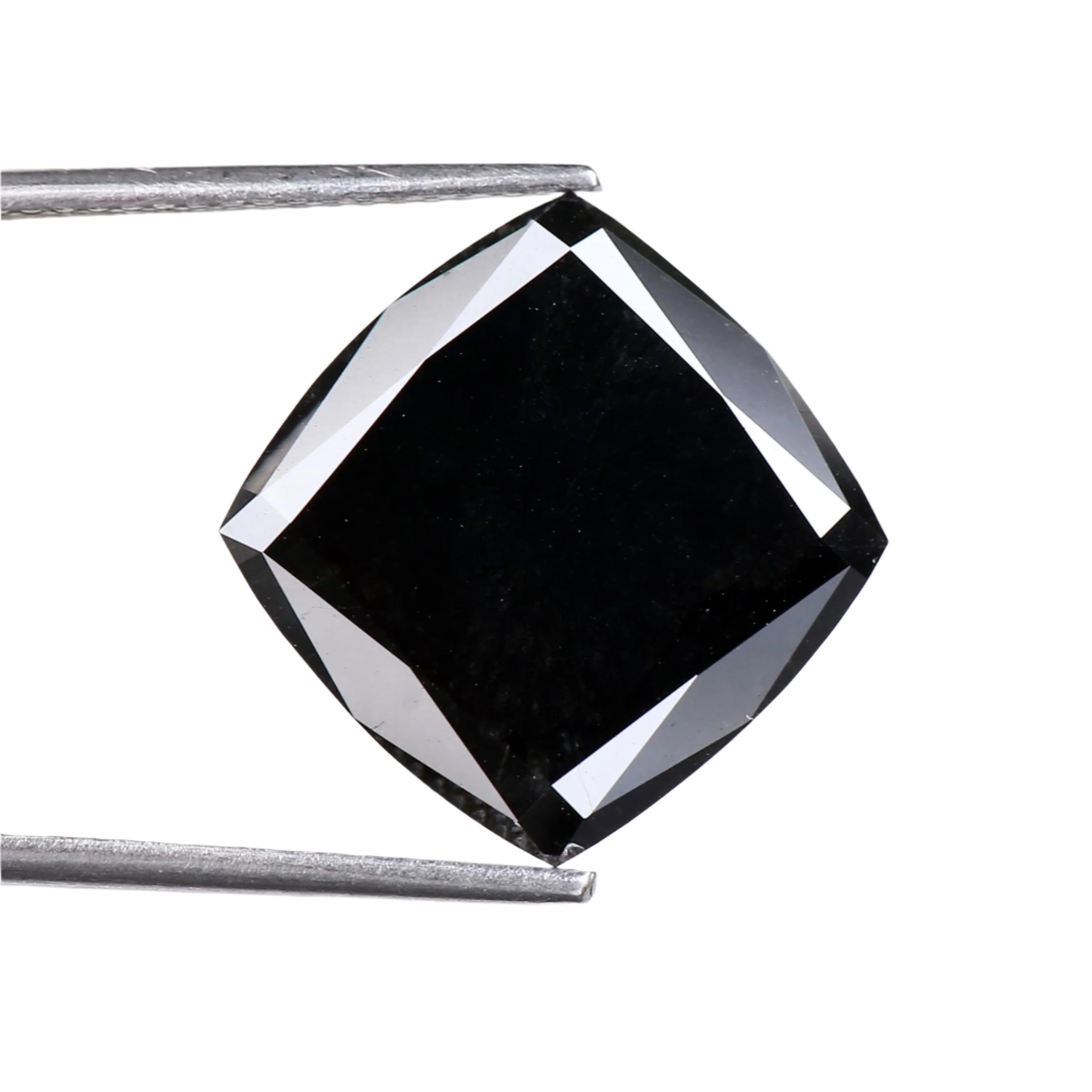 Cushion Cut Diamond Natural Black 