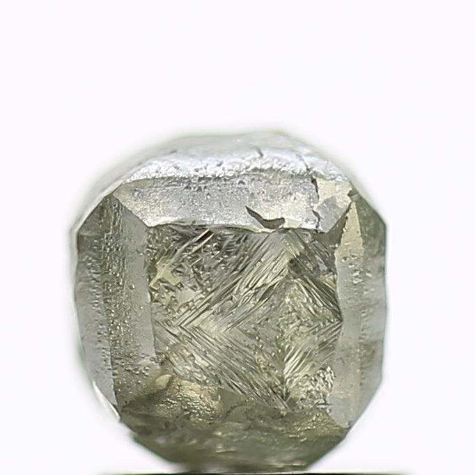 2.10 Carat Natural Fancy Greenish Grey Rough Diamond 5.6 MM