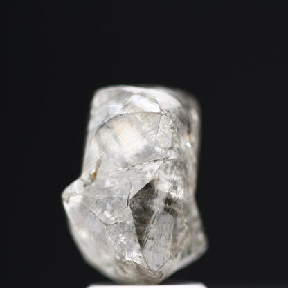 3.88 Carat Natural Loose White Raw Uncut Rough Diamond 9.80 MM - Blackdiamond