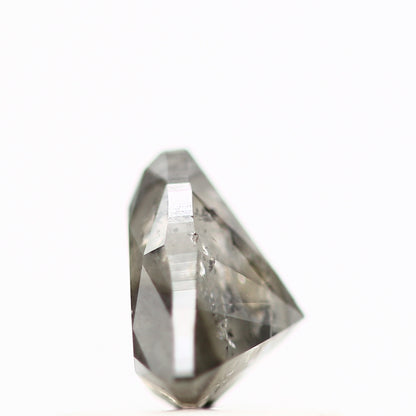 0.53 Carat 5.08 MM Natural Fancy Gray Trillion Salt and Pepper Diamond - Blackdiamond