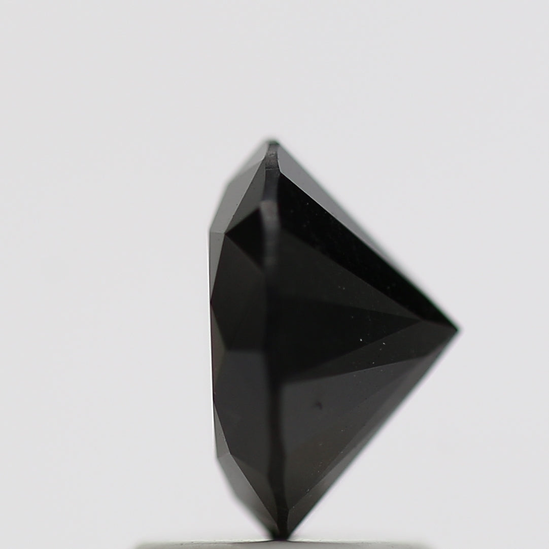 1.69 Carat Fancy Black Round Brilliant Diamond GIA Certified