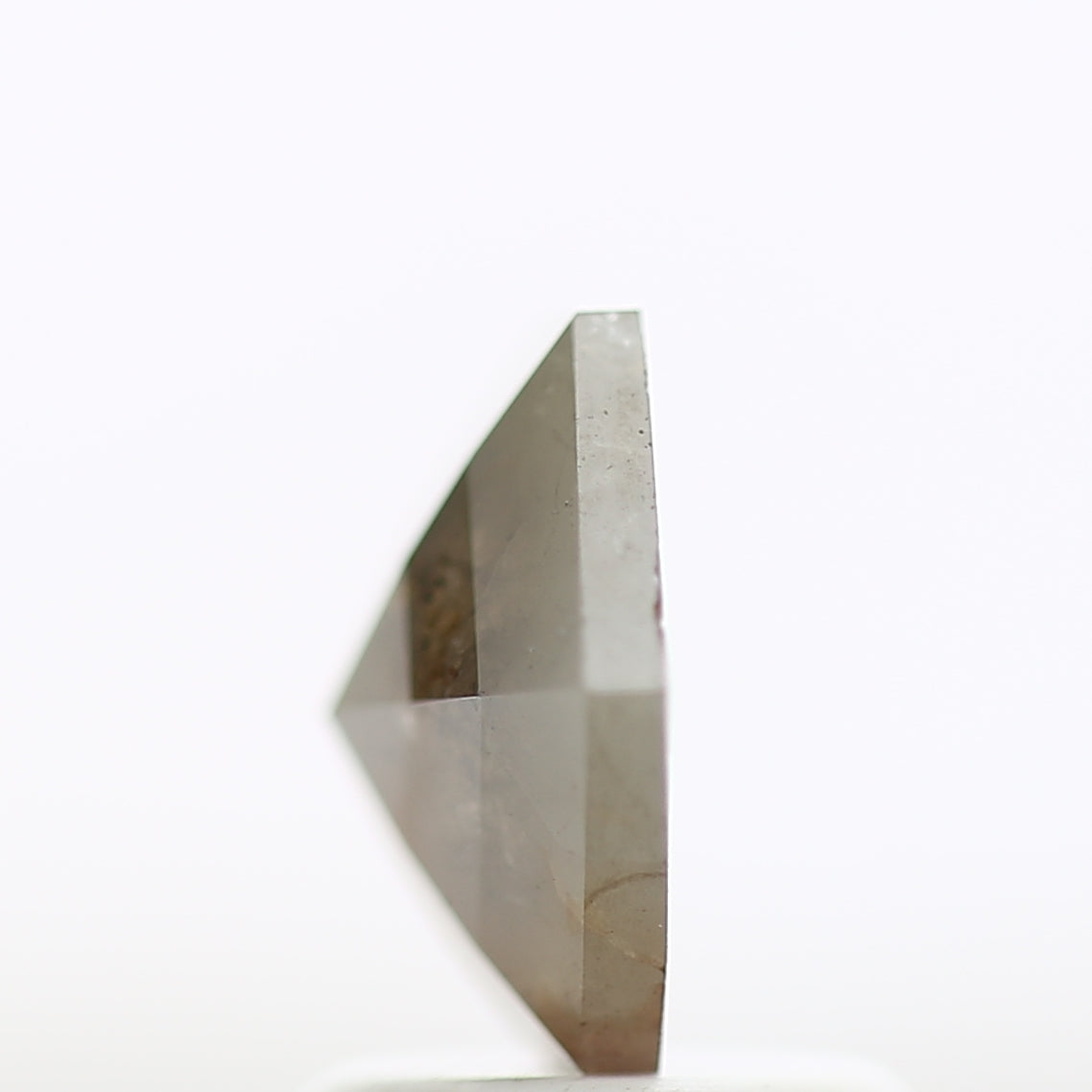 1.43 Carat Hexagon Rustic Salt And Pepper Natural Diamond 8.62 MM