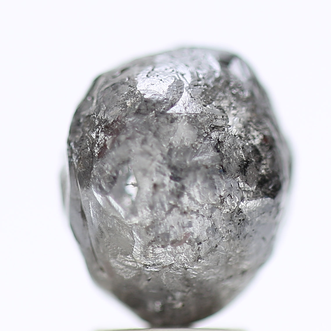 6.32 Carat Natural Fancy Gray Rough Diamond For Custom Raw Ring Design