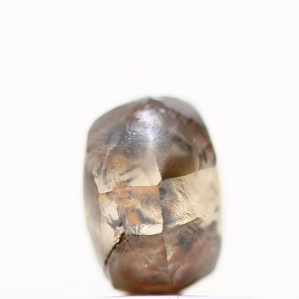 1.01 Carat Natural Cognac Brown Crystal Raw Rough Diamond 5.65 MM - Blackdiamond