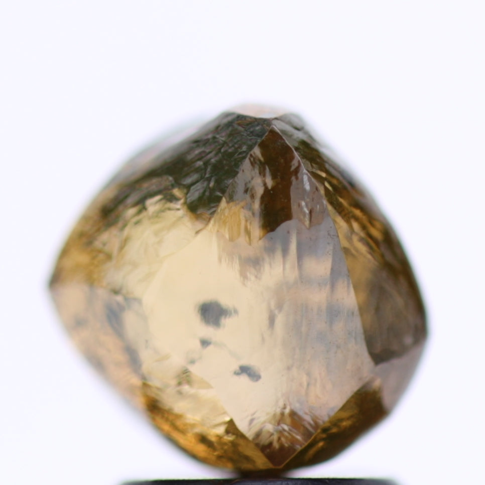 2.53 Carat Natural Fancy Champagne Rough Diamond 7.44 MM