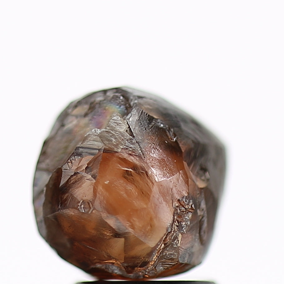 3.94 Carat Natural Fancy Cognac Brown Rough Diamond 7.74 MM