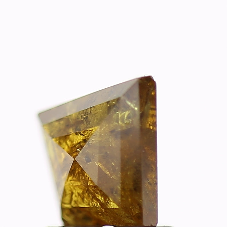 1.01 Carat Natural Yellow Brown Kite Salt and Pepper Diamond 8.2 MM