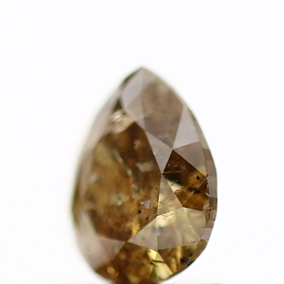 0.82 Carat Natural Pear Orange Salt and Pepper Diamond SDM65