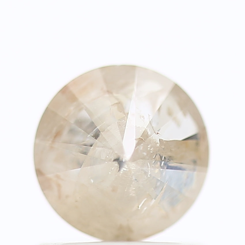 0.93 Carat Natural Icy Round Cut Salt And Pepper Diamond 5.91 MM