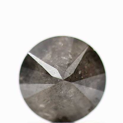 0.72 Carat Fancy Dark Gray Diamond Round Shape Natural Diamond 5.70 MM - Blackdiamond