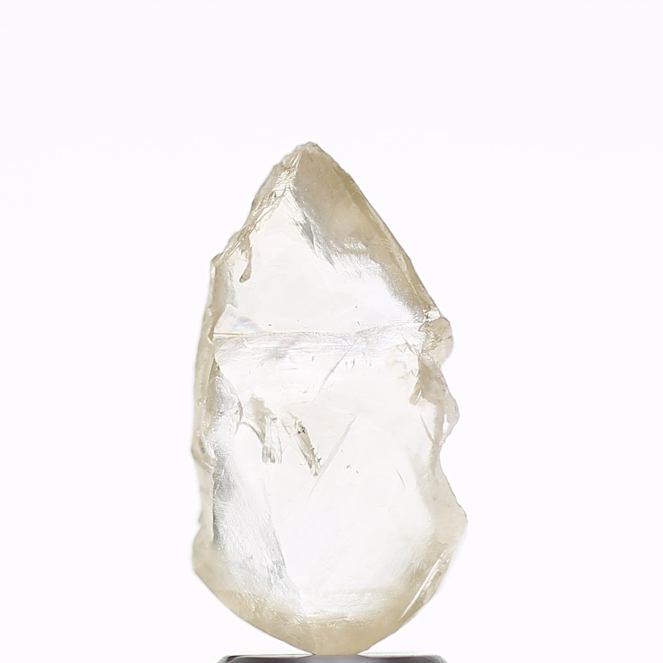 2 Carat Natural Clear Light Brown Rough Diamond 12.9 MM