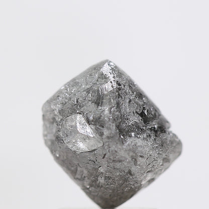 2.81 Carat Fancy Gray Octahedron Rough Natural Diamond 7.20 MM - Blackdiamond