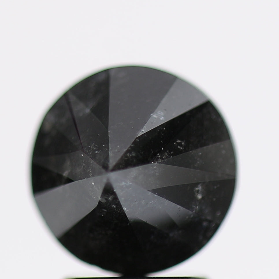 2.41 Carat Fancy Black Round Brilliant Diamond GIA Certified