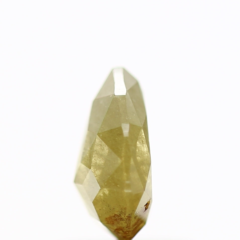 0.69 Carat Natural Pear Rustic Yellow Rose Cut Loose Diamond SDM379