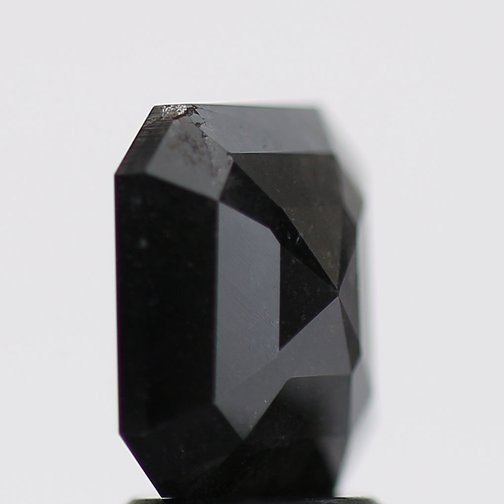 2.58 Carat Fancy Black Emerald Diamond GIA Certified