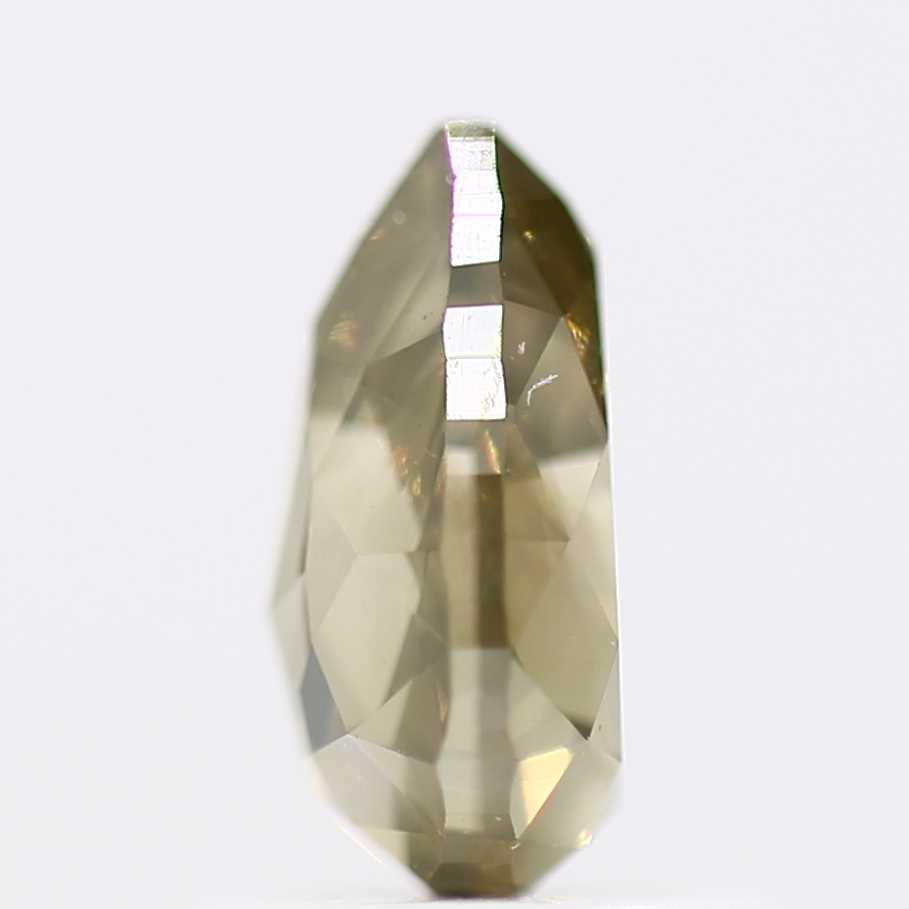 0.96 Carat Natural Diamond Fancy Yellow Brilliant Pear Rose Cut SDM9564