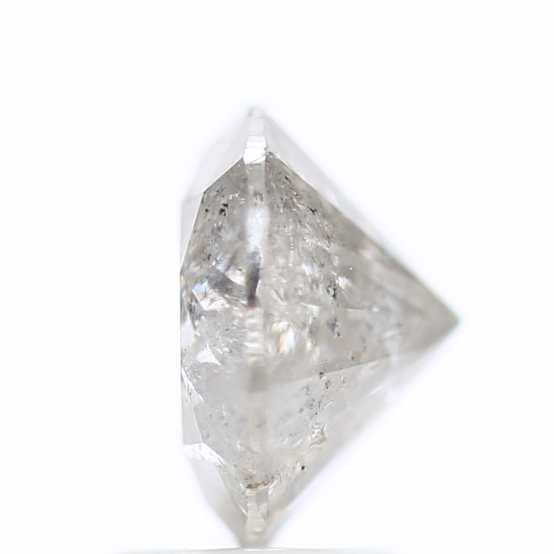 2.51 Carat Icy Gray Salt and Pepper Natural Celestial Diamond 8.50 MM
