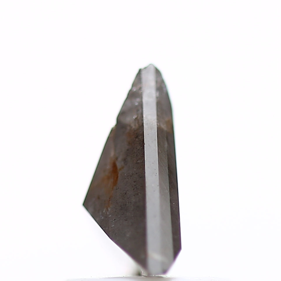 0.73 Carat 6.98 MM Natural Fancy Gray Triangle Salt and Pepper Diamond - Blackdiamond