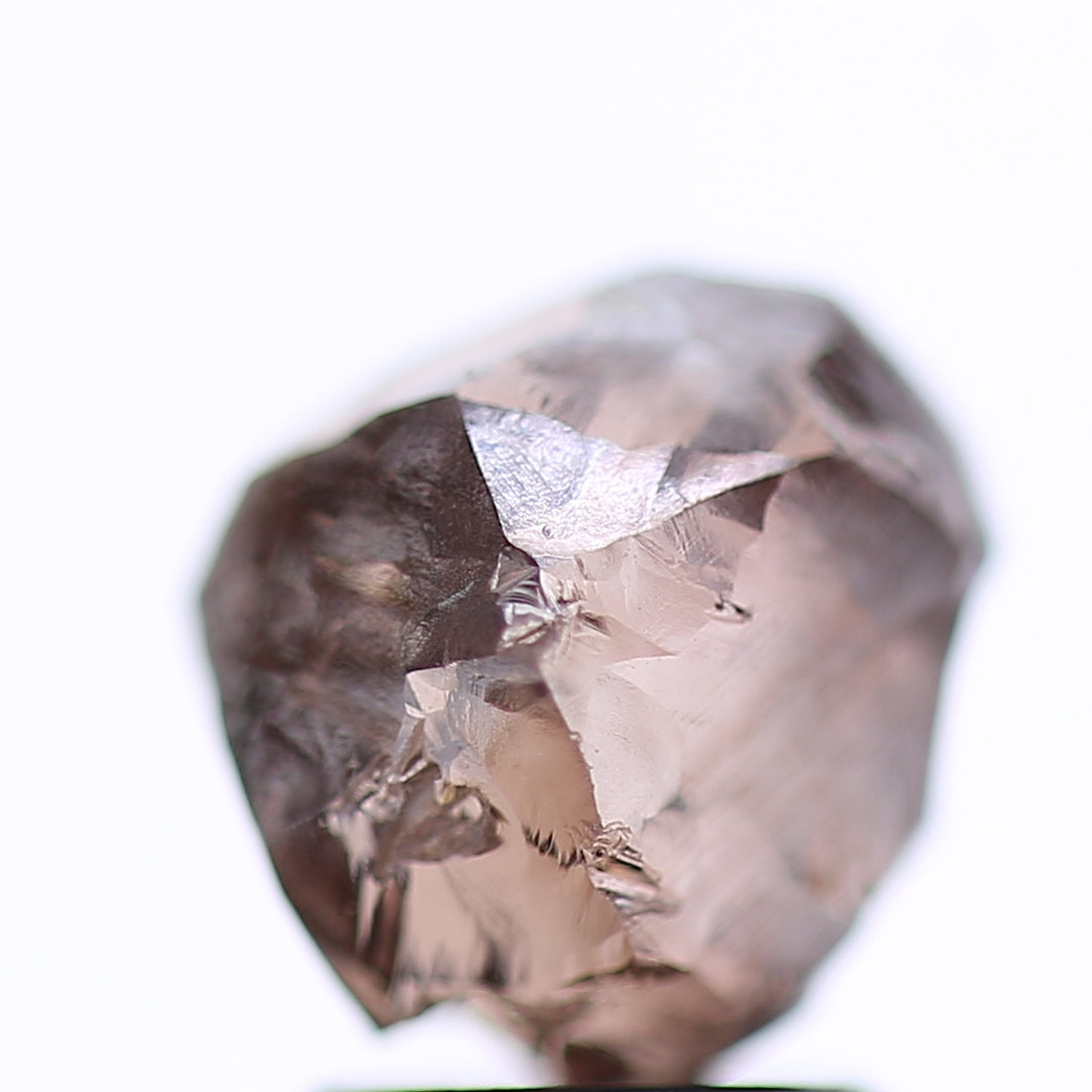 3.97 Carat Natural Fancy Pinkish Brown Rough Diamond 7.49 MM