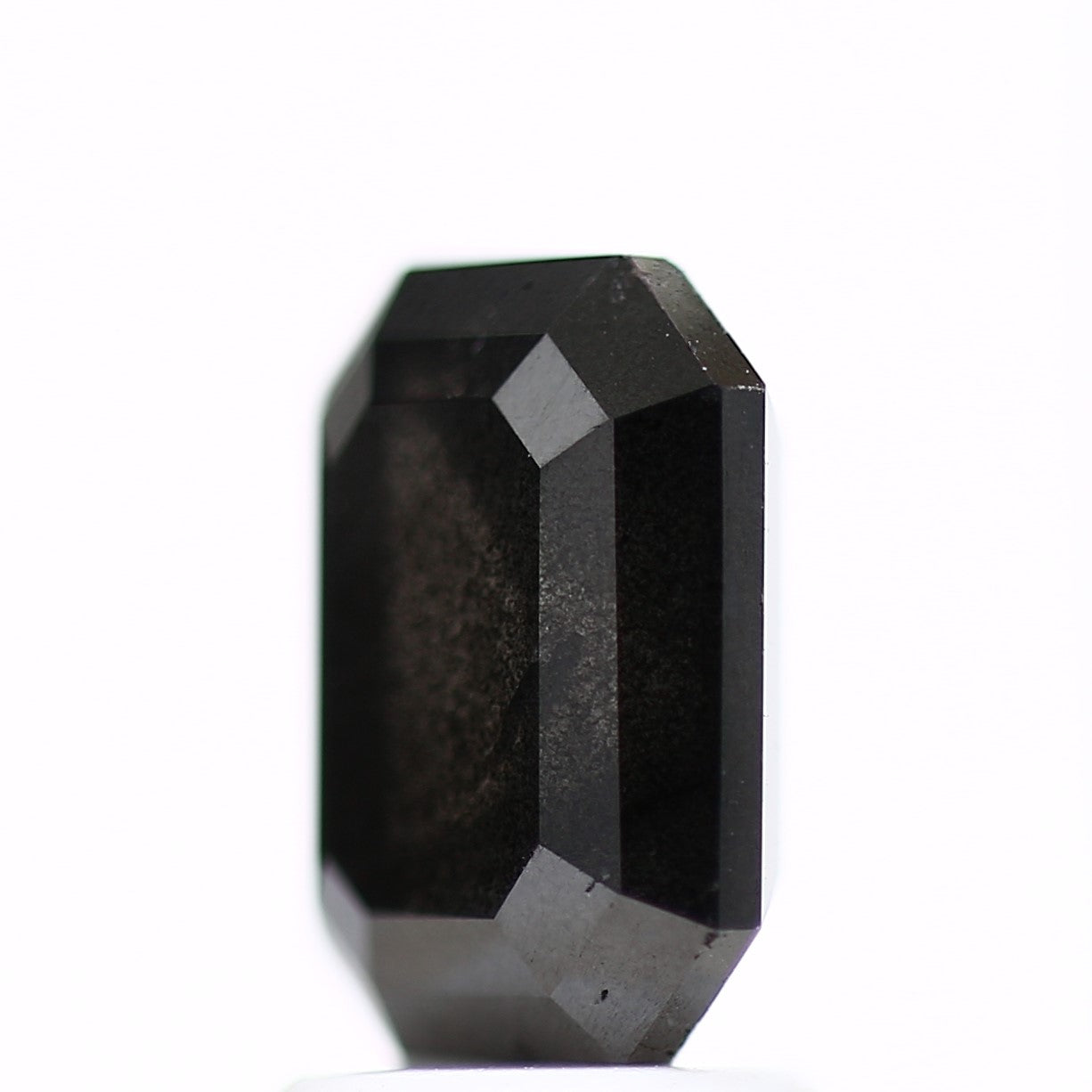 2.35 Carat Natural Emerald Fancy Black Salt and Pepper Diamond 8.56 MM - Blackdiamond