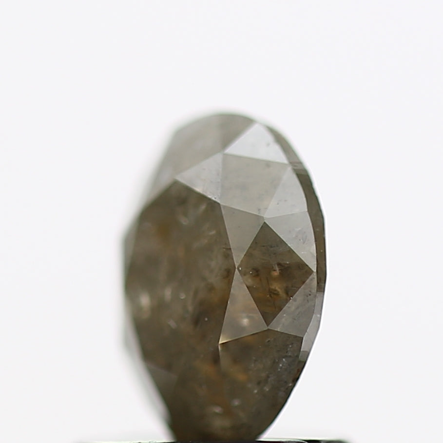 0.89 Carat Fancy Gray Oval Natural Diamond 6.71 MM