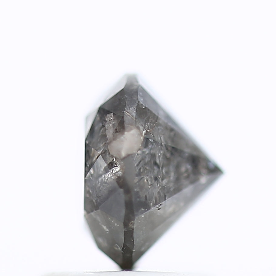 1.16 Carat Natural Round Galaxy Salt and Pepper Diamond 6.27 MM