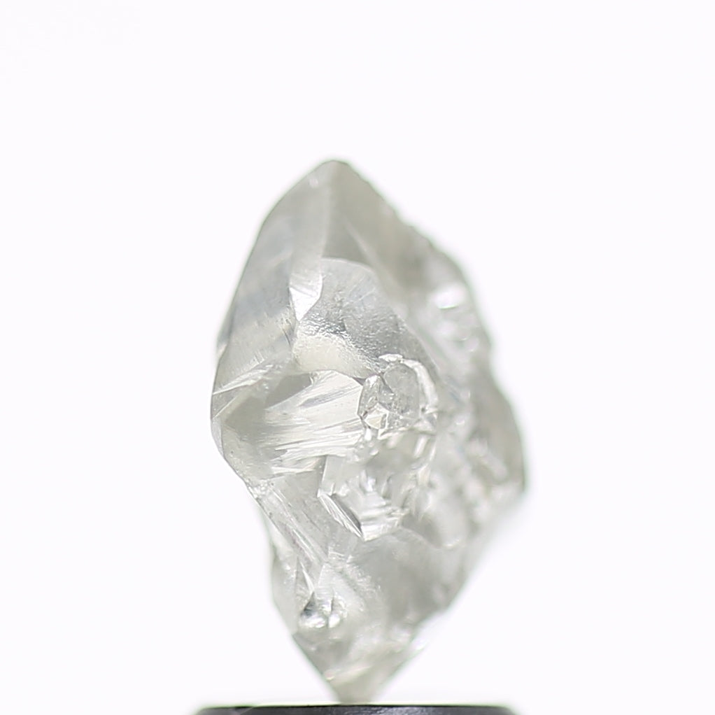 1.56 Carat Natural Fancy Grey Clear Rough Diamond 9.6 MM