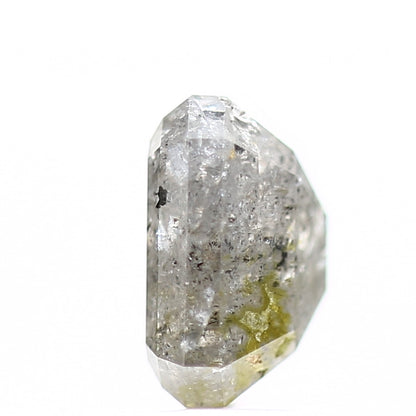 1.30 Carat 6.5 MM Natural Gray Emerald Salt and Pepper Loose Diamond - Blackdiamond