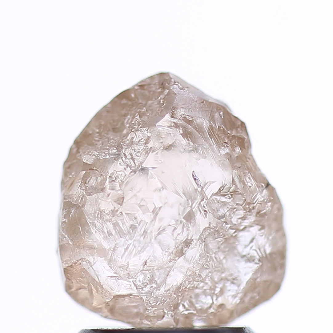 1.98 Carat Natural Fancy Light Brown Rough Diamond 8.21 MM