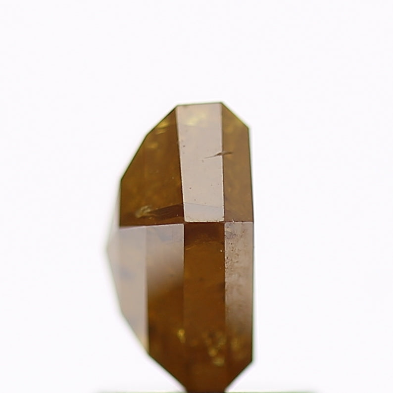 1.65 Carat Fancy Yellow Hexagon Salt and Pepper Diamond 8.1 MM