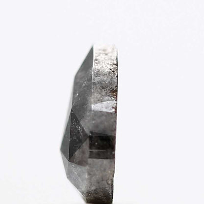 1.56 Carat Natural Black Diamond Pear Rose Diamond