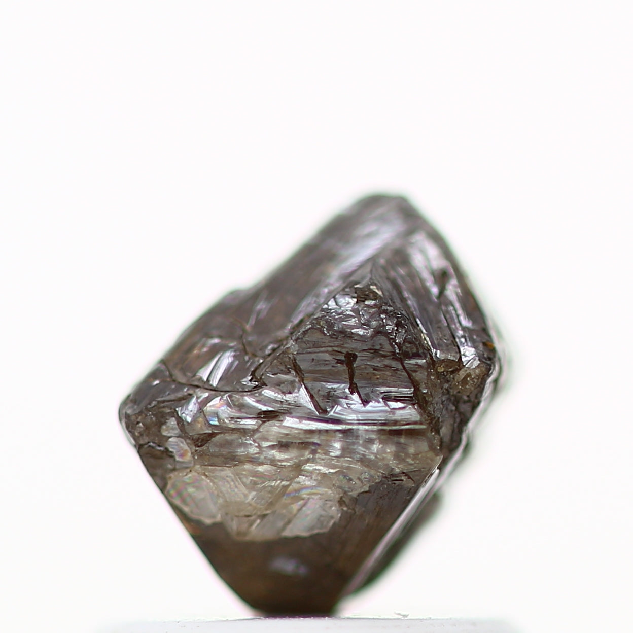 1.06 Carat Chocolate Brown Octahedron Raw Natural Rough Diamond 6 MM - Blackdiamond