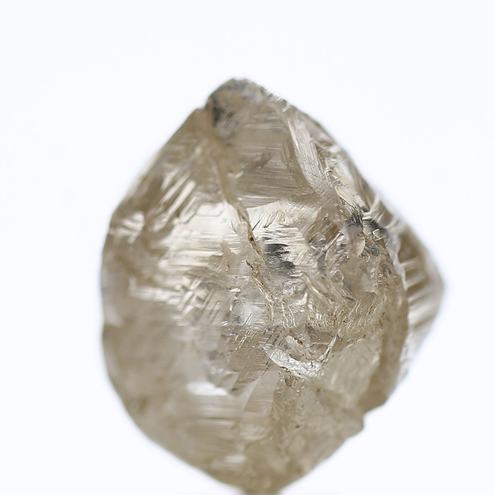 10.72 Carat Natural Fancy Champagne Rough Diamond