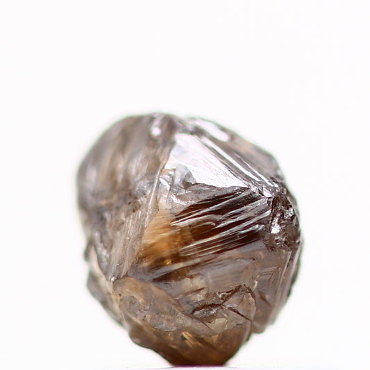 0.96 Carat Natural Fancy Cognac Brown Crystal Rough Diamond 5.20 MM - Blackdiamond