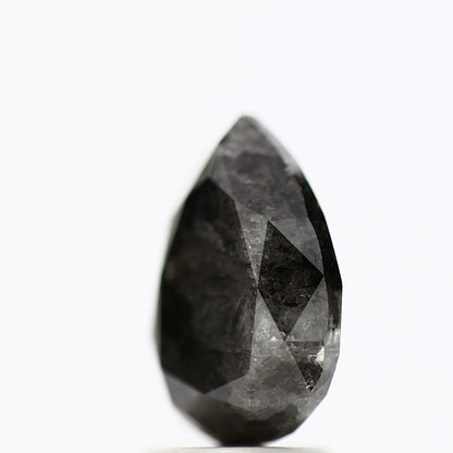 2.64 Carat Natural Black Salt and Pepper Pear Diamond sd11207