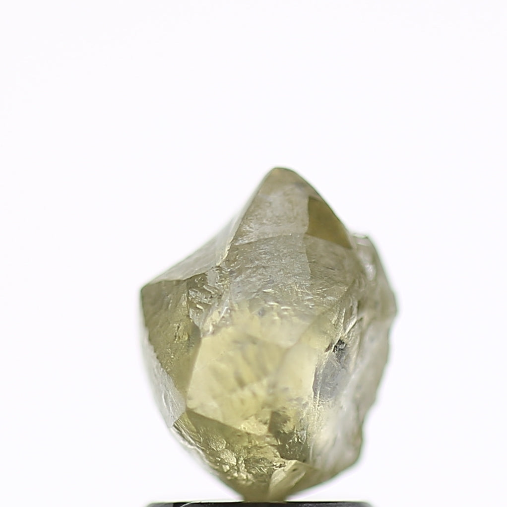 2.25 Carat Natural Fancy Green Yellow Clear Rough Diamond 8 MM