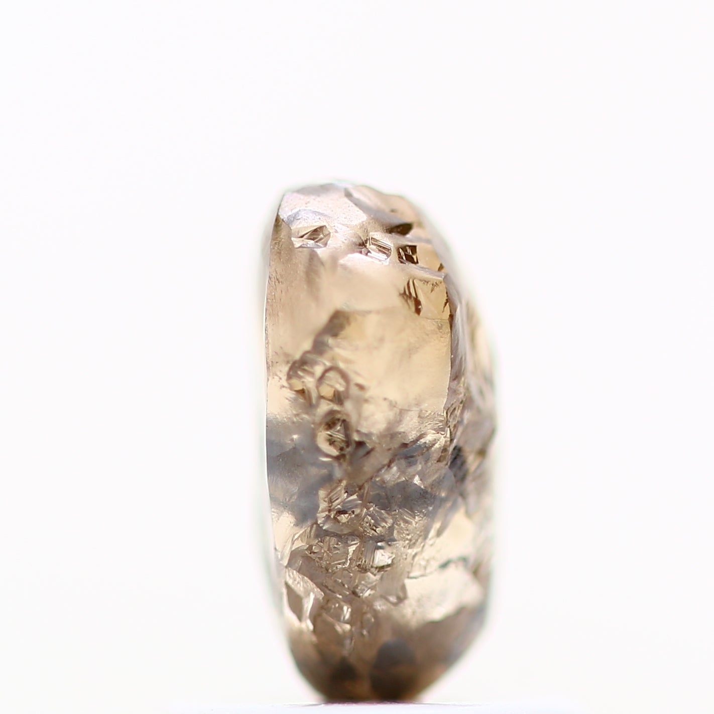 1.21 Carat Natural Fancy Cognac Brown Crystal Rough Diamond 7.15 MM - Blackdiamond